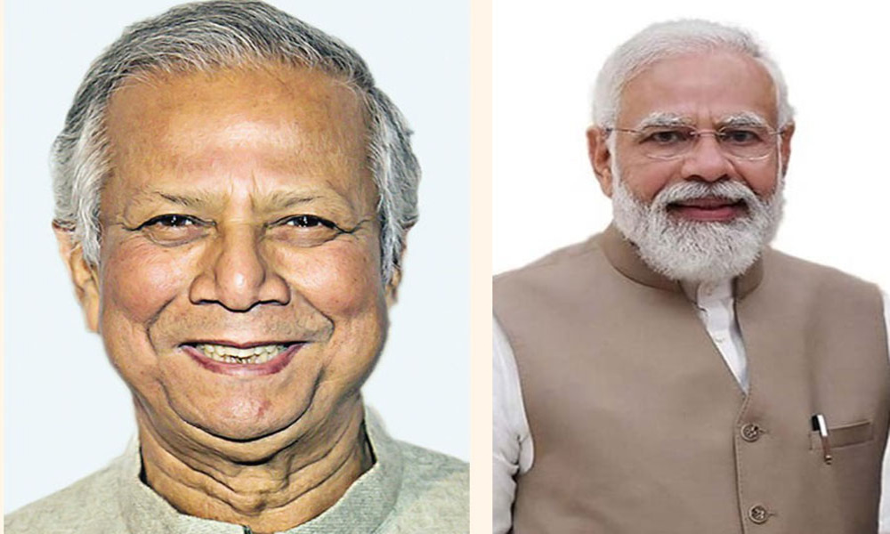 Modi congratulates Dr Yunus on becoming chief adviser of Bangladesh’s interim government 