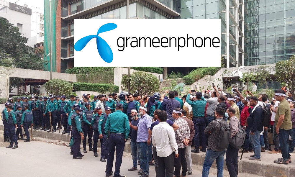 Grameenphone’s ex-employees arrested during protest for job termination