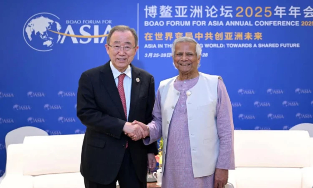 Ban Ki-moon, Dongyu meet Prof Yunus
