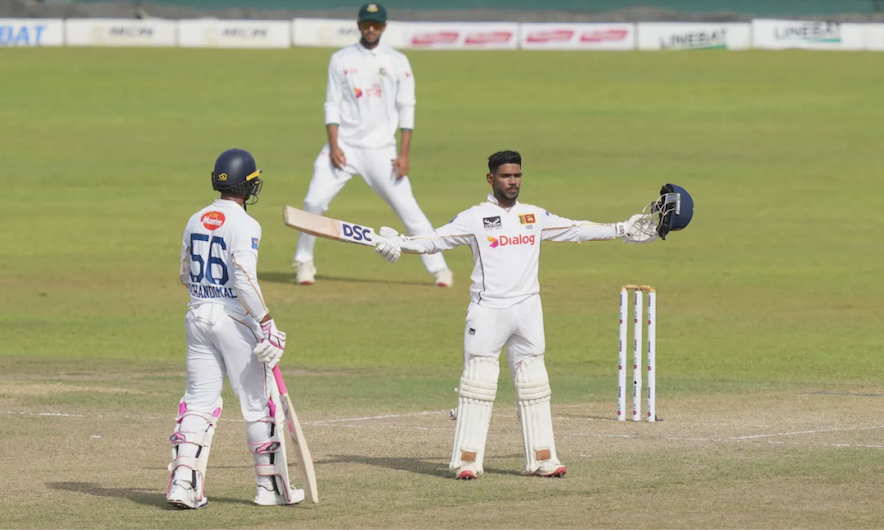 Nissanka nears century as Sri Lankan reach 190-1 at tea