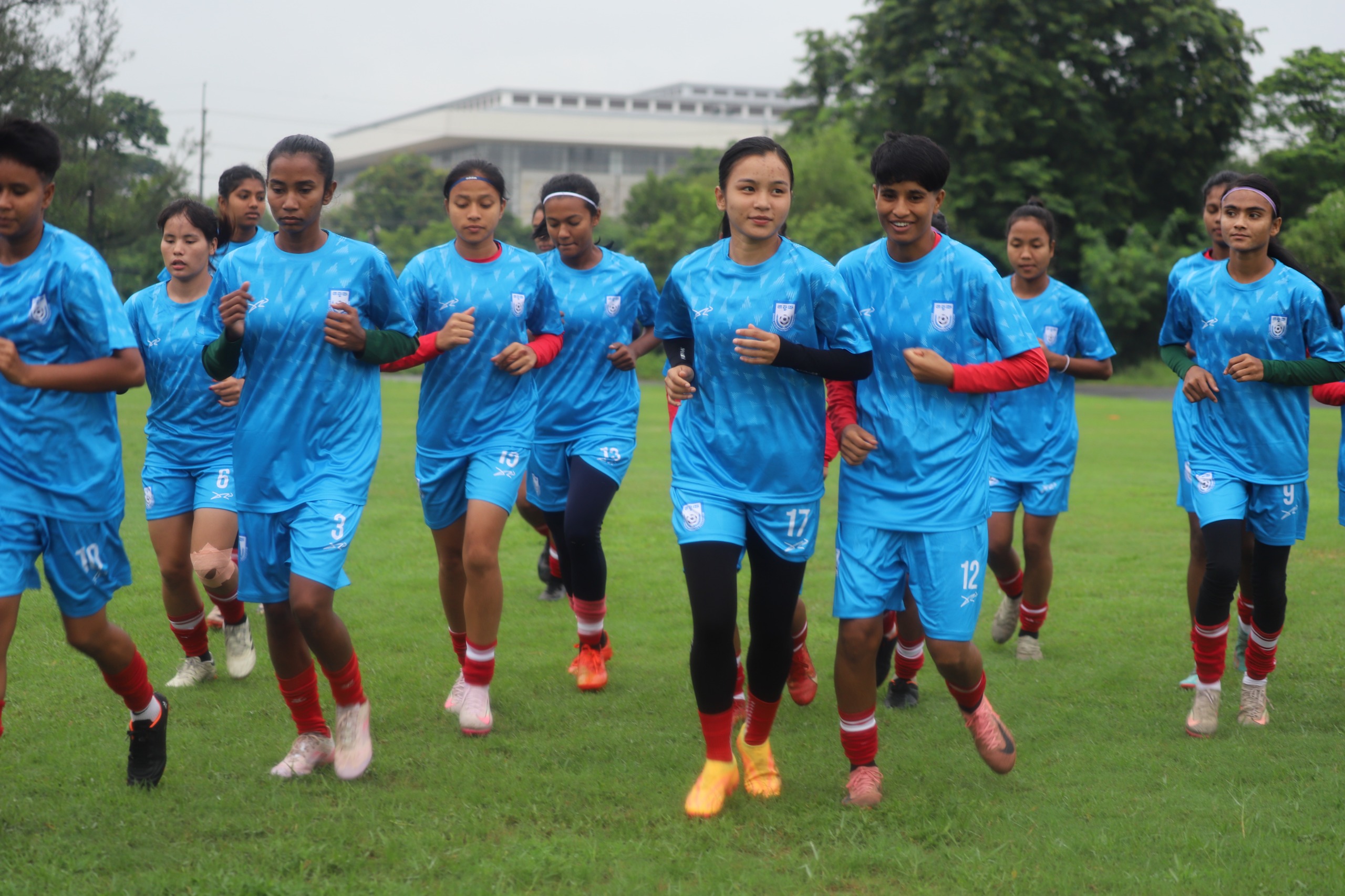 AFC Women' s Asian Cup: Bangladesh team hold first training session in Yangon on Thursday despite rain