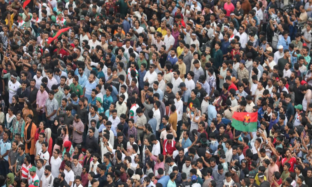 JCD’s student rally underway at Shahbagh with huge turnout
