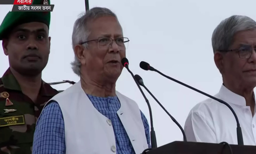 Prof Yunus unveils ‘July Declaration’, says it reflects people’s aspirations
